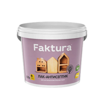 Лак-антисептик FAKTURA орех, ведро 2,7 л