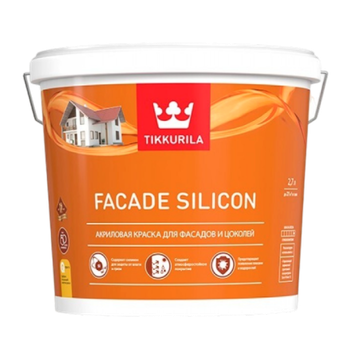 Эмаль TIKKURILA Facade Silicon модифицированная акриловая, база А,  банка 2,7 л