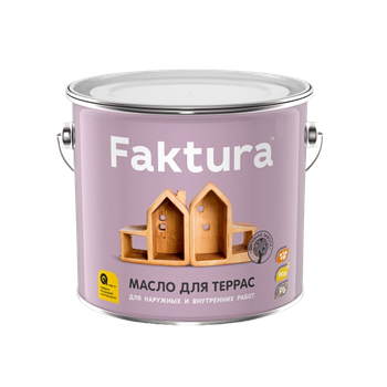 Масло FAKTURA для террас, ведро 2,7 л