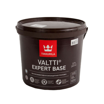 Грунтовка TIKKURILA Valtti Expert Base биозащитная для древесины, ведро 2,7 л