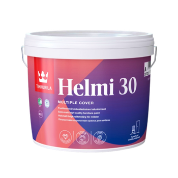 Краска TIKKURILA Helmi 30 акрилатная краска для мебели, база А,С, ведро 2,7 л 