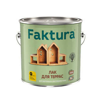 Лак FAKTURA для террас, ведро 2,7 л