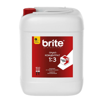 Грунт-концентрат BRITE PROFESSIONAL 1:3, канистра 10 л