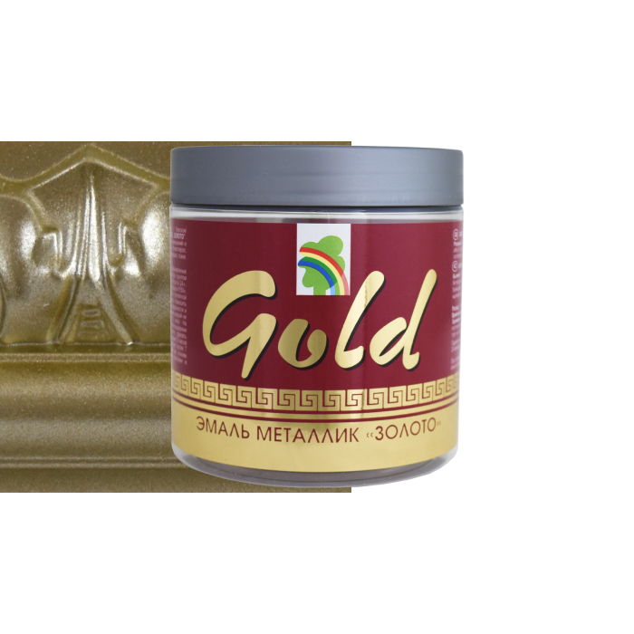 Эмаль РАДУГА 117 декоративная металлик GOLD 0,25 л (фото 1)