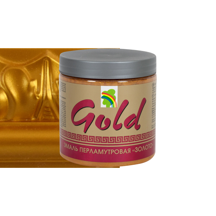 Эмаль РАДУГА 117 декоративная перламутровая GOLD 0,25 л (фото 1)